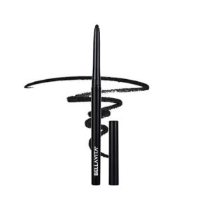 BELLAVITA Intense Drama Kajal Black Waterproof Smudge Proof | Long Lasting, Enriched with Vitamin E & Almond Oil | Kajal pencil Glossy | Kajal for women| 0.3 g