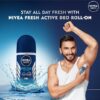 NIVEA MEN Fresh Active 50ml Deo Roll On | With Fresh Ocean Extracts| 72 H Freshness| 0% Alcohol | Dermatologically Approved & Paraben Free Formula - Image 3