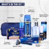 Park Avenue Luxury Grooming Collection 8 in-1 Combo Grooming Kit for Men | Gift Set for Men | Diwali Gift Hampers | Shaving Kit for Men | Shaving Foam | After Shave | Gift Hamper for Men, Husband, Boyfriend | Free Travel Pouch Inside - Image 2