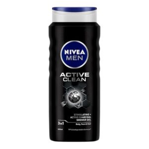 NIVEA MEN Active Clean Shower Gel,500 ml (Pack of 1)